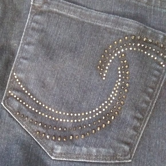 Not Your daughters Jeans skinny  embellished back pockets Made in USA  12 - Picture 2 of 16